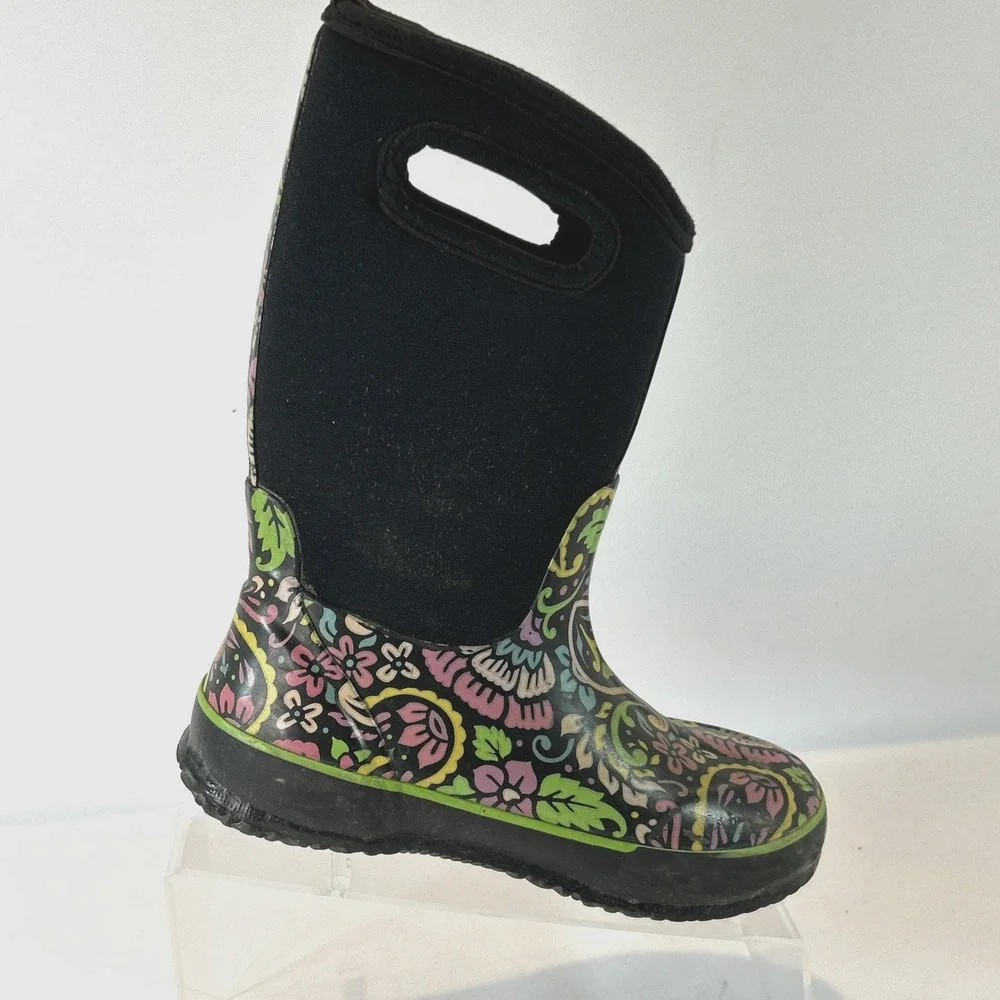 Bogs Classic Tuscany Waterproof Boots Sz Kids 3 Youth Girls Snow Rain Insulated
